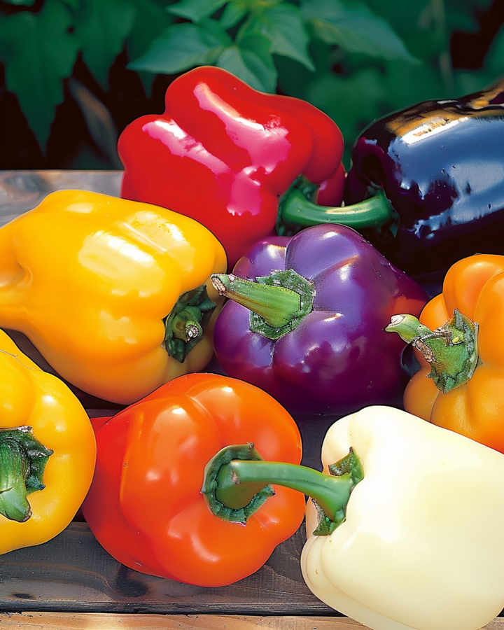 Sementes de Pimento 5 Color Mixture (Capsicum annuum) – hortaliça anual