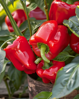 Sweet Pepper Seeds Redskin F1 Capsicum Annuum Annual Variety