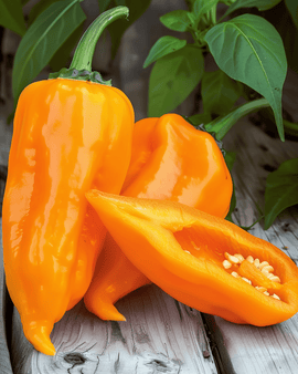 Semillas de pimiento dulce Timia Capsicum Annuum naranja anual puntiagudo
