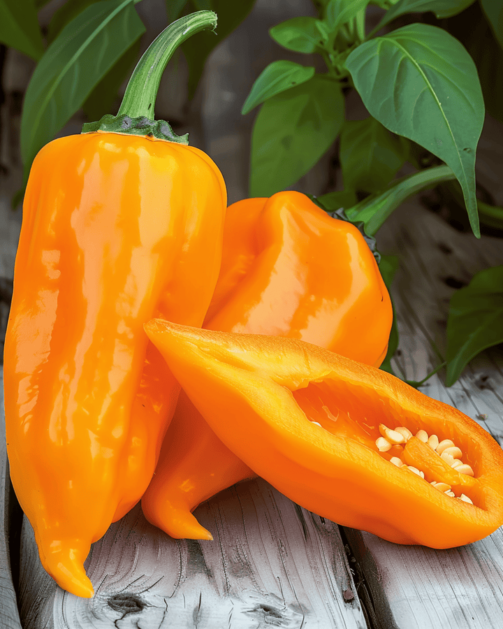 Semillas de pimiento dulce Timia Orange Pointed (Capsicum annuum) – hortaliza anual