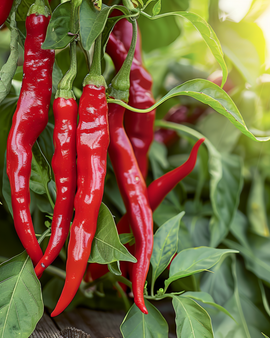 Semillas de cayena Capsicum annuum anual variedad Long Slim