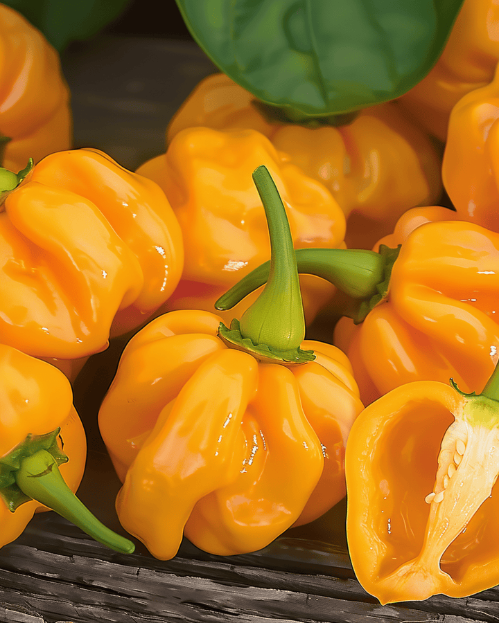Sementes de Pimento Habanero Laranja (Capsicum chinense) – hortaliça anual
