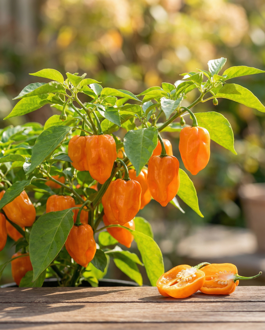 Pimento Habanero Laranja (Capsicum chinense) – sementes de hortaliça anual da SeedsChoice