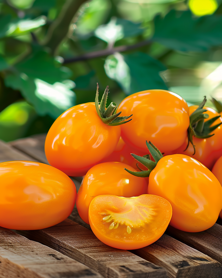 Sementes de Tomate Snack Dattorange F1 (Solanum lycopersicum) – hortaliça anual