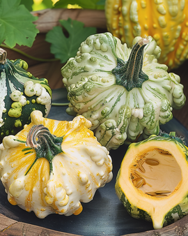 Semillas de calabaza ornamental Corona de Espinas Cucurbita Pepo anual