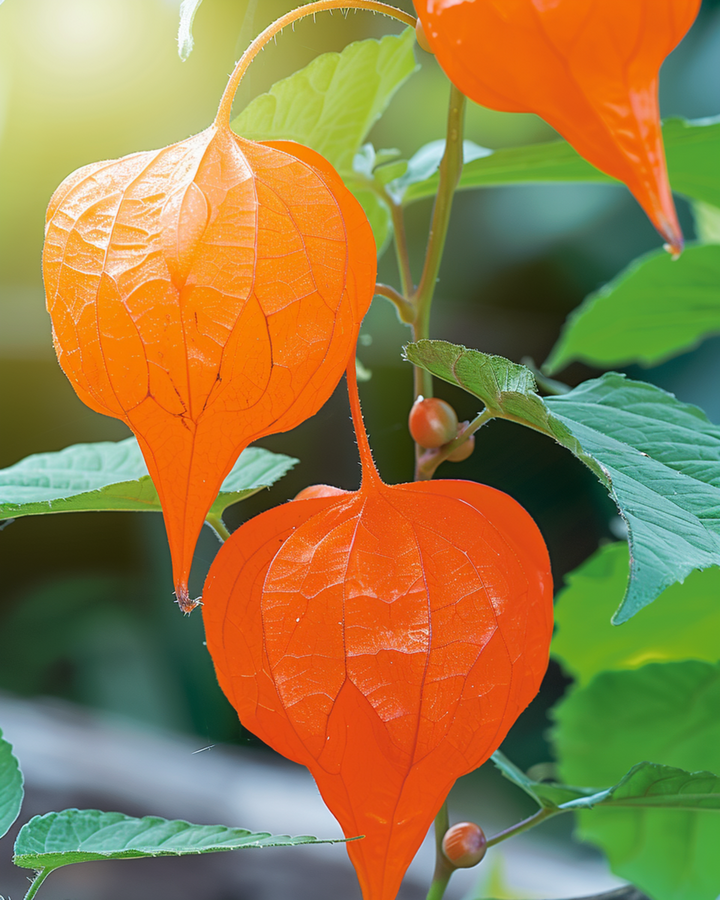 Semillas de farolillo chino de vainas naranjas (Physalis alkekengi) – flor perenne