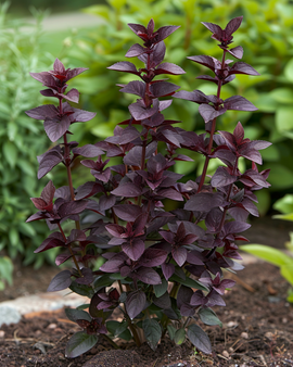 Semillas de albahaca Dark Opal Ocimum Basilicum hierba anual