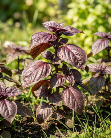 Semillas de albahaca Sweet Basil Red Lizzy (Ocimum basilicum) – planta anual de SeedsChoice