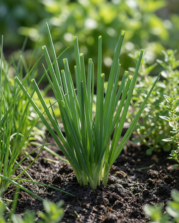 Cebolinho japonês (Allium fistulosum) – sementes de erva aromática perene da SeedsChoice