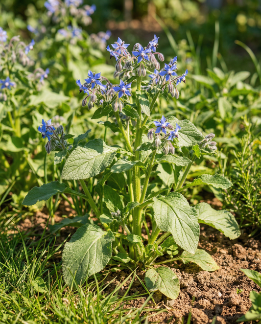 Borragem (Borago officinalis) – sementes de erva aromática anual da SeedsChoice