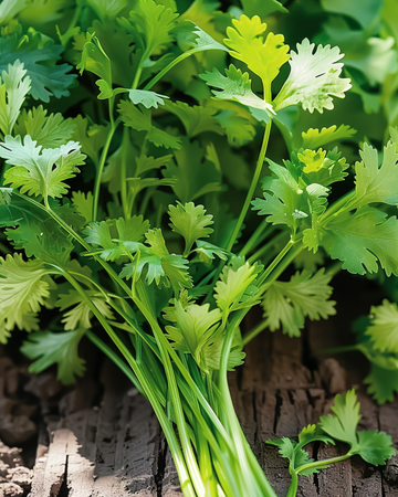 Semillas de cilantro de semilla grande (Coriandrum sativum) – hierba anual