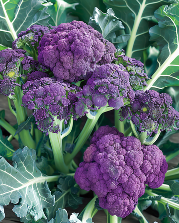 Sementes de brócolos Summer Purple (Brassica oleracea) – legume anual