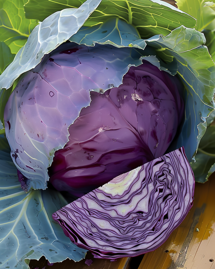 Sementes de couve roxa Langedijker Bewaar 2 (Brassica oleracea) – vegetal anual