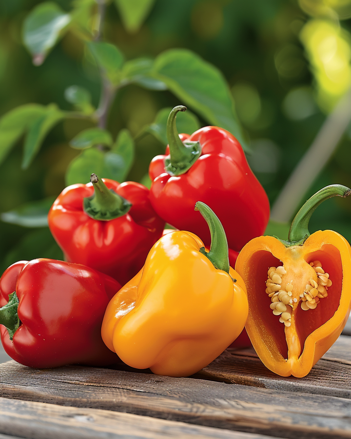 Sementes de pimento doce miniatura Tinkerbell Mix (Capsicum annuum) – hortícola anual