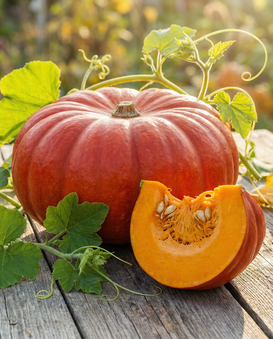Sementes de abóbora Rouge Vif Detampes (Cucurbita maxima) – legume anual da SeedsChoice