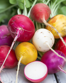 Radish Seeds Round Variety Mixture Raphanus Sativus Annual