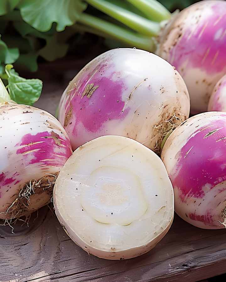Semillas de nabo Ronde Witte Roodkop Nancy (Brassica rapa) – hortaliza anual