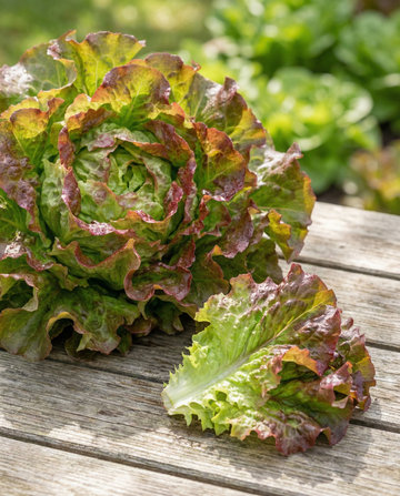 Lechuga de hoja Amerikaanse Roodrand (Lactuca sativa) – semillas de hortaliza anual de SeedsChoice