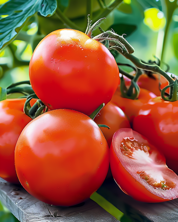 Semillas de tomate en rama Serrat F1 rojo (Solanum lycopersicum) – hortaliza anual