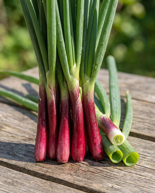 Cebolinha Red Ninja (Allium fistulosum) – sementes de vegetal perene da SeedsChoice