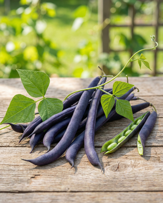 Judía trepadora Blauhilde (Phaseolus vulgaris) – semillas anuales de verdura de SeedsChoice