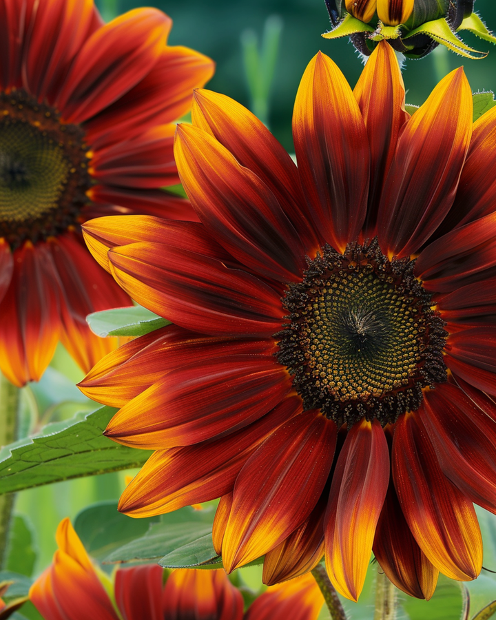 Semillas de girasol Sunset Mixed (Helianthus annuus) – flor anual