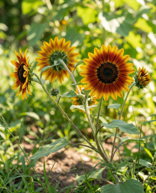 Girasol Ring Of Fire (Helianthus annuus) – semillas de flor anual de SeedsChoice