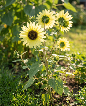 Girasol Lemon Queen (Helianthus annuus) – semillas de flor anual de SeedsChoice