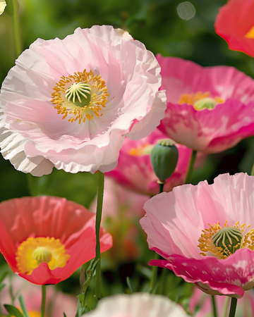 Semillas de amapola Shirley de colores mixtos 75 cm (Papaver rhoeas) – semillas de flor anual de SeedsChoice