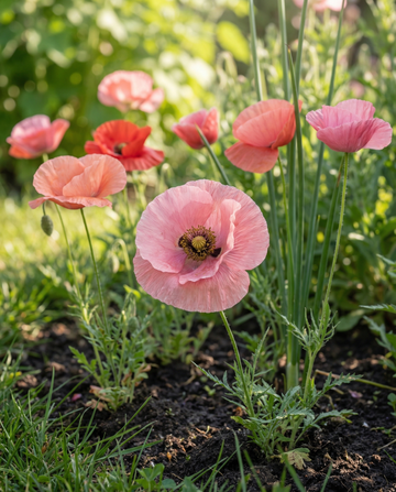 Semillas de amapola Shirley de colores mixtos 75 cm (Papaver rhoeas) – flor anual