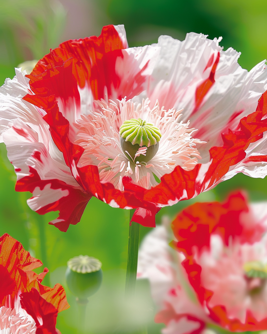 Amapola Danish Flag – semillas de flor anual de SeedsChoice