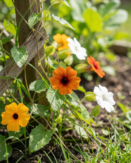 Ojo de poeta (Thunbergia alata) – semillas de mezcla anual de SeedsChoice