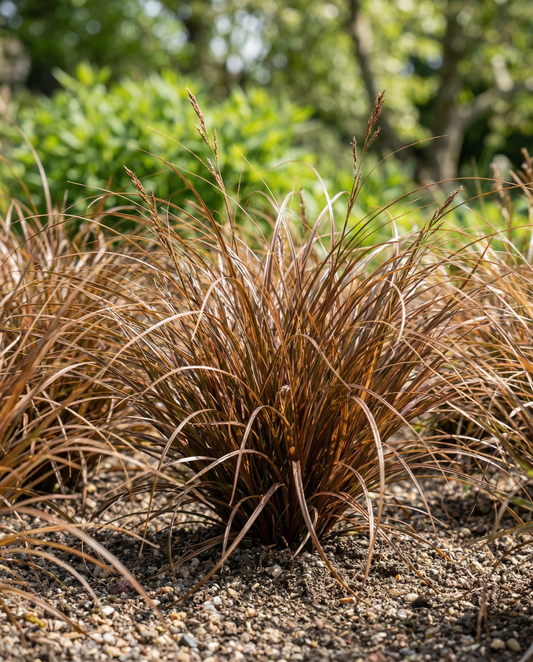 Leatherleaf Sedge Bronco Grass (Carex comans) – perennial grass seeds from SeedsChoice