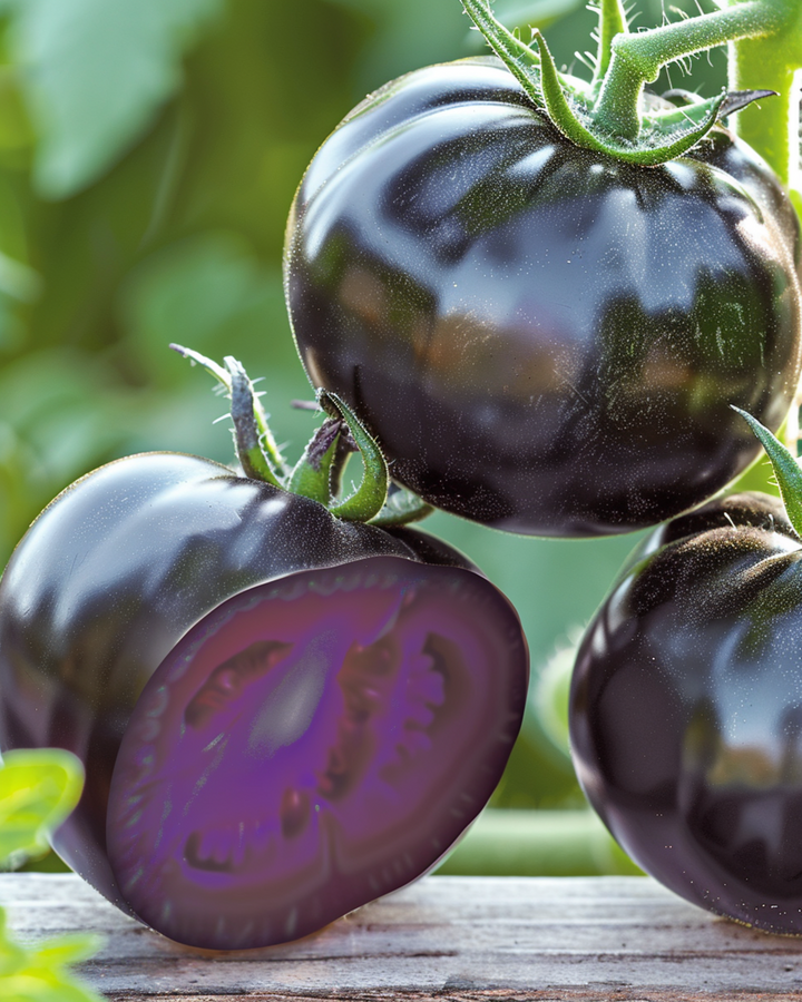 Sementes de tomate Indigo Rose Black (Solanum lycopersicum) – hortícola anual