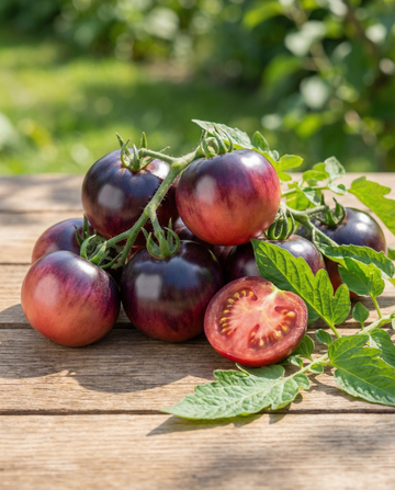 Sementes de tomate Indigo Rose Black (Solanum lycopersicum) – hortícola anual da SeedsChoice