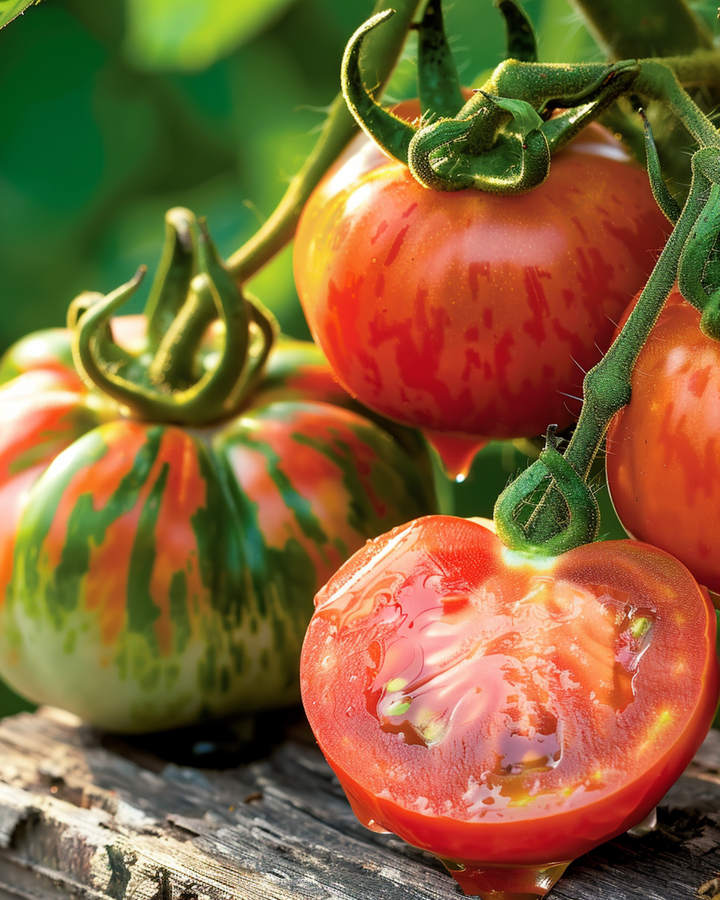 Sementes de tomate Tigerella (Solanum lycopersicum) – hortícola anual