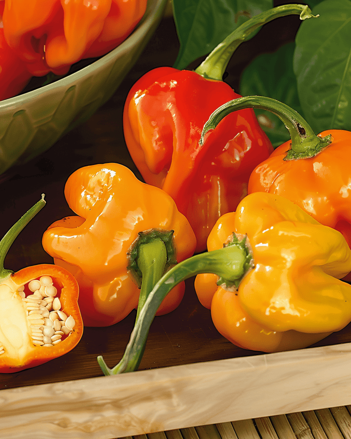 Sementes de Mistura de Pimento Habanero (Capsicum chinense) – hortaliça anual