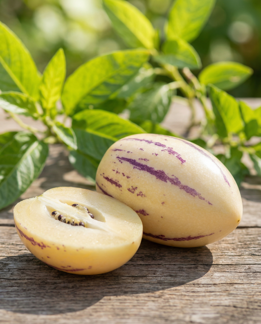 Pepino-melão (Solanum muricatum) – sementes de vegetal perene da SeedsChoice