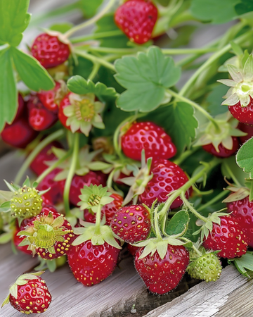 Semillas de Alpine Strawberry Baron Von Solemacher Heirloom (Fragaria vesca) – perenne