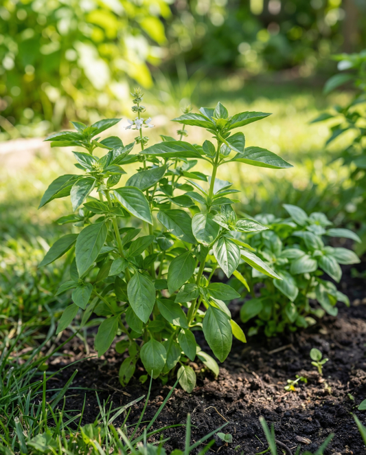 Manjericão-limão Citrus Aroma (Ocimum basilicum) – sementes de erva anual de SeedsChoice