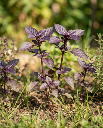 Semillas de albahaca Dark Opal de hoja púrpura (Ocimum basilicum) – hierba anual de SeedsChoice