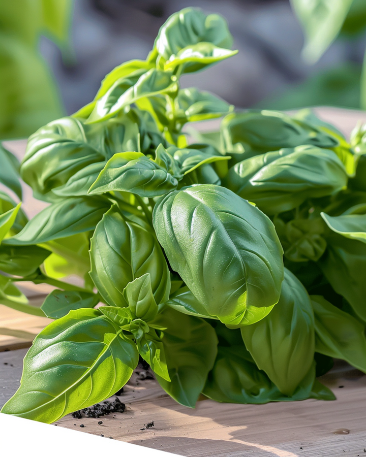 Sementes de manjericão Italiano Classico (Ocimum basilicum) – erva anual