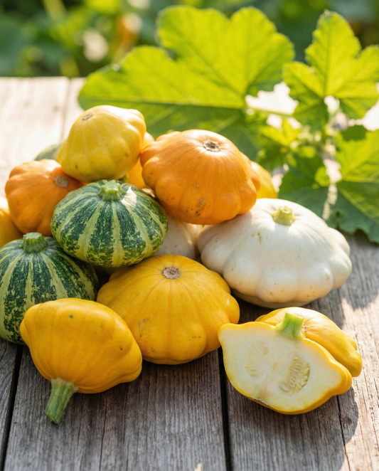Patisson Colour Scallopini (Cucurbita pepo) – semillas de mezcla anual de SeedsChoice