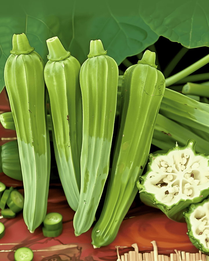 Semillas de okra Clemson Spineless Heirloom (Abelmoschus esculentus) – hortaliza anual