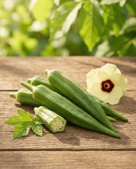 Semillas de okra Clemson Spineless Heirloom (Abelmoschus esculentus) – semillas de hortaliza anual de SeedsChoice