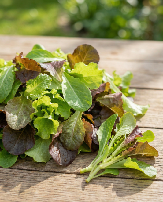 Baby Leaf Salad Oriental (Lactuca sativa) – sementes de mistura anual da SeedsChoice