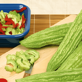 Semillas de melón amargo Momordica charantia variedad de hortaliza