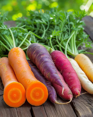 Semillas de zanahoria en cinta Rainbow Mix (Daucus carota) – cinta de siembra anual