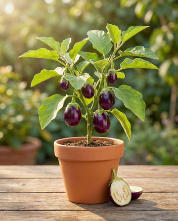 Beringela mini Patio Baby F1 (Solanum melongena) – sementes de legume anual da SeedsChoice
