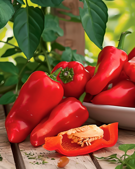 Semillas de pimiento snack Capsicum Annuum mini pimiento rojo anual